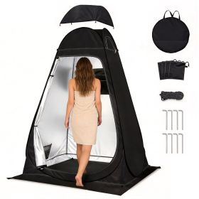 Camping Shower Tent, Outdoor Pop Up Changing Tent, Portable Bathroom Toilet Tent Privacy Tent with Portable Bag for Camping, Beach, Hiking, Trave