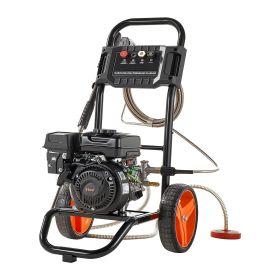 Gas Pressure Washer 2900 PSI and 1.85 Max GPM, Upgrade Aluminum Pump with Spray Gun and Wand, 4 Nozzle Set, Gas Powered Pressure Washer for Cars