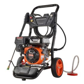 Gas Pressure Washer 3600 PSI and 2.6 Max GPM, Full Copper Pump, Spray Gun and Wand, 5 Nozzle Set, 26 ft Hose Gas Powered Pressure Washer for Cars