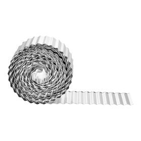 Galvanized Steel Landscape Edging, 50 ft x 6 in Metal Edging for Landscaping with Gloves, Easy-to-Install Bendable Metal Strips